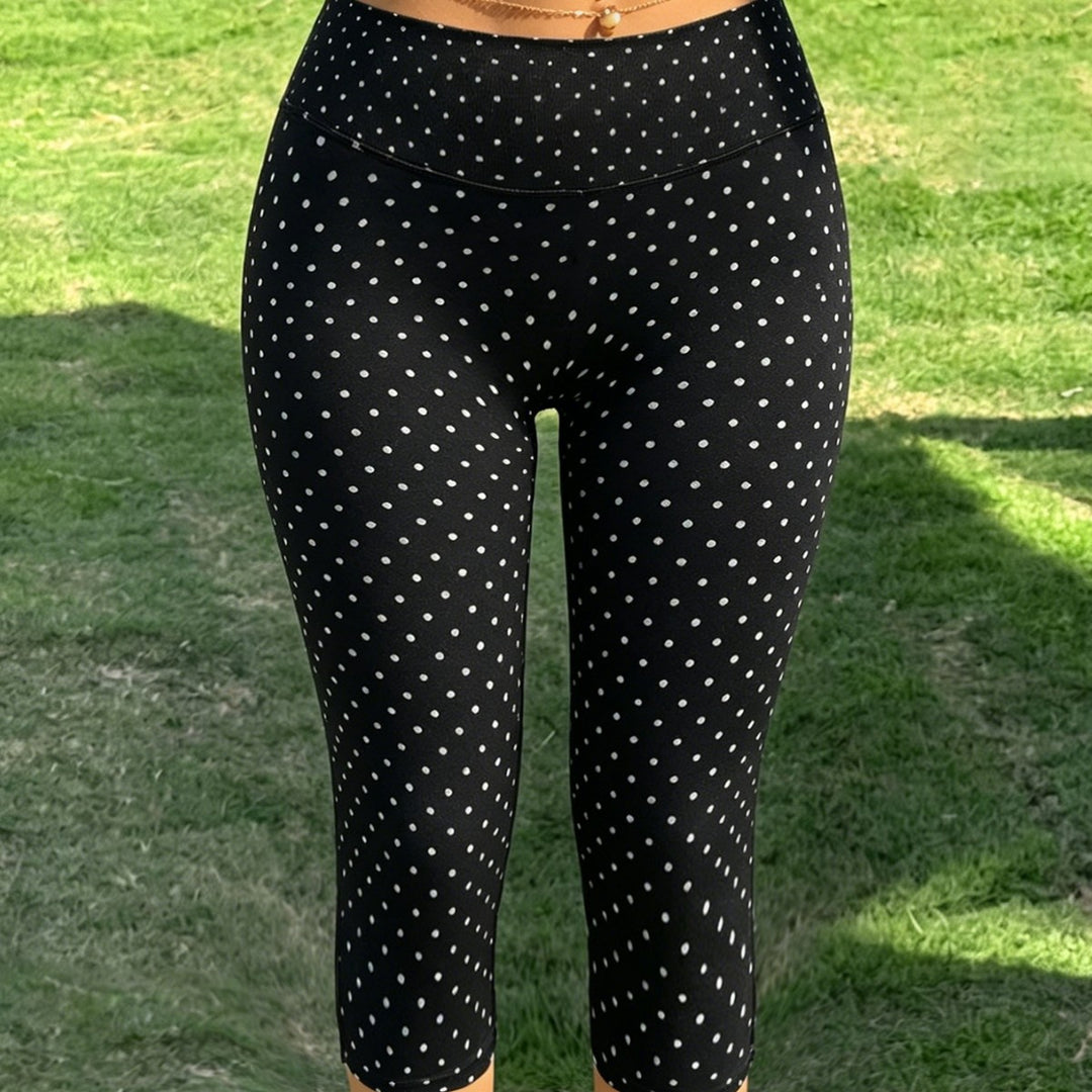 Damen Sportliche 3/4-Leggings mit Y-förmigen Nähten und Anti-Cellulite-Effekt EB