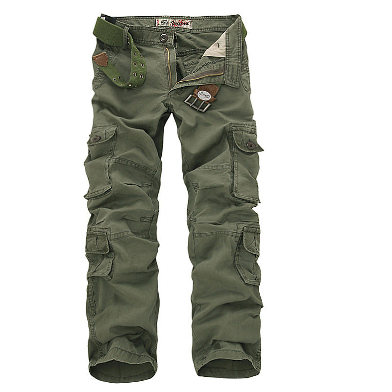 Herren Multifunktionale Cargo-Hose mit verstellbarem Bund und zahlreichen Taschen EB