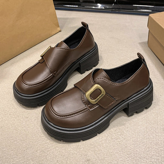 Damen Modische Slipper mit dekorativer Schnalle und rutschfester Sohle EB