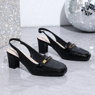 Damen Slingpumps mit elegantem Riemen und dekorativem Detail EB