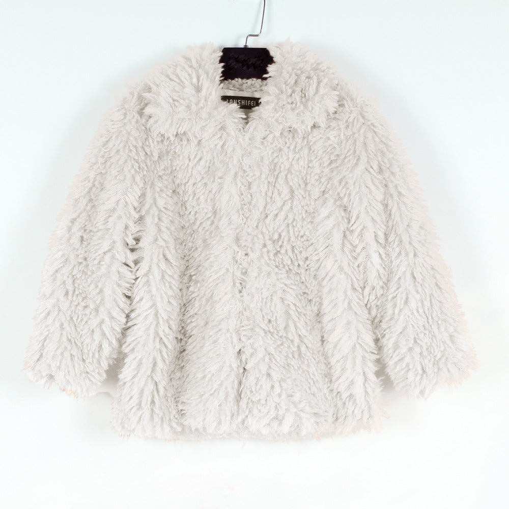 Damen Kuschelige Fleecejacke mit voluminösem Schnitt und großem Kragen EB