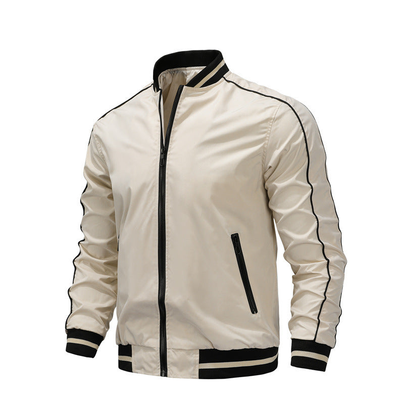 Herren sportliche Freizeitjacke im College-Stil EB