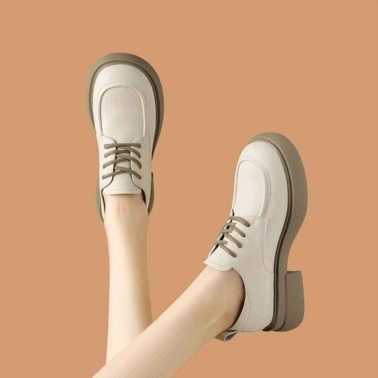 Damen modische Schnürschuhe mit komfortabler Plateau-Sohle EB