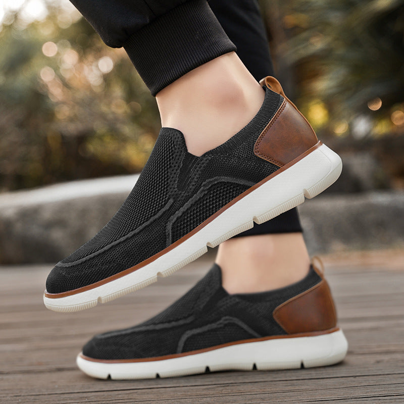 Damen Stretch-Sneaker mit atmungsaktiver Mesh-Oberfläche und rutschfester Sohle EB