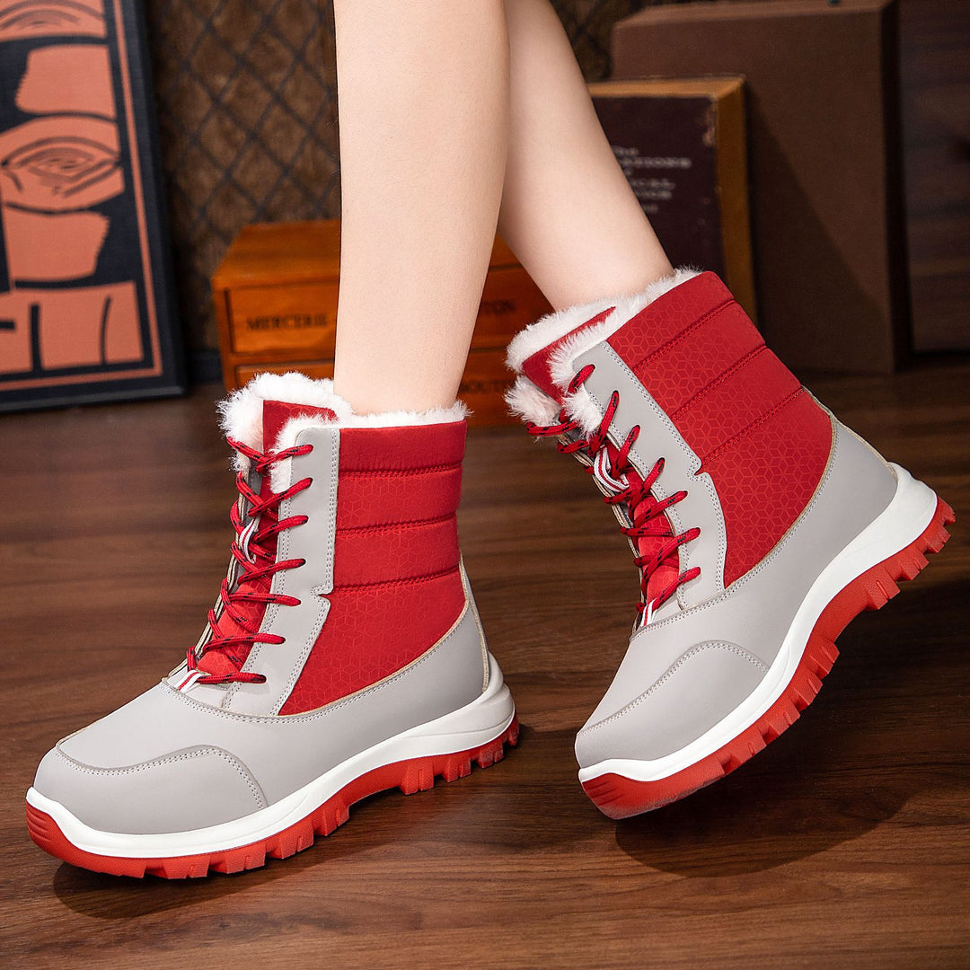 Damen Winterstiefel mit kuscheligem Kunstfellfutter und rutschfester Sohle EB