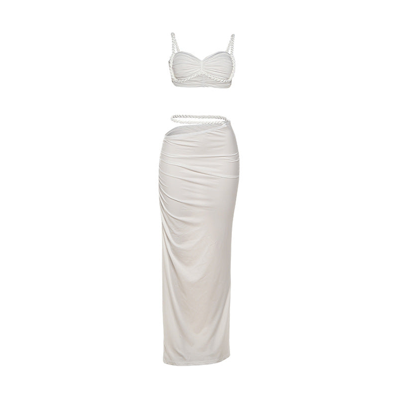 Damen Oberteil und Maxi Rock Set EB