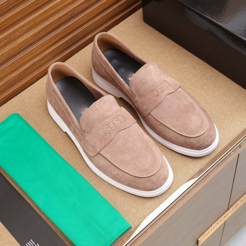 Damen Mokassin Sneaker mit strukturiertem Obermaterial und rutschfester Sohle EB