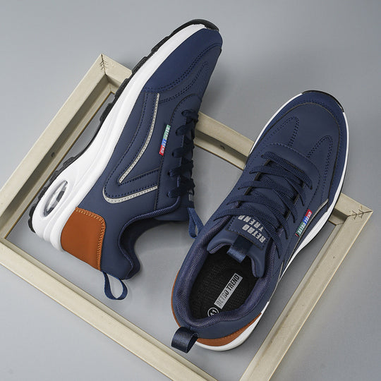 Herren atmungsaktive Freizeit-Plateau-Sneaker mit Luftkammersohle und gepolstertem Komfortfußbett EB