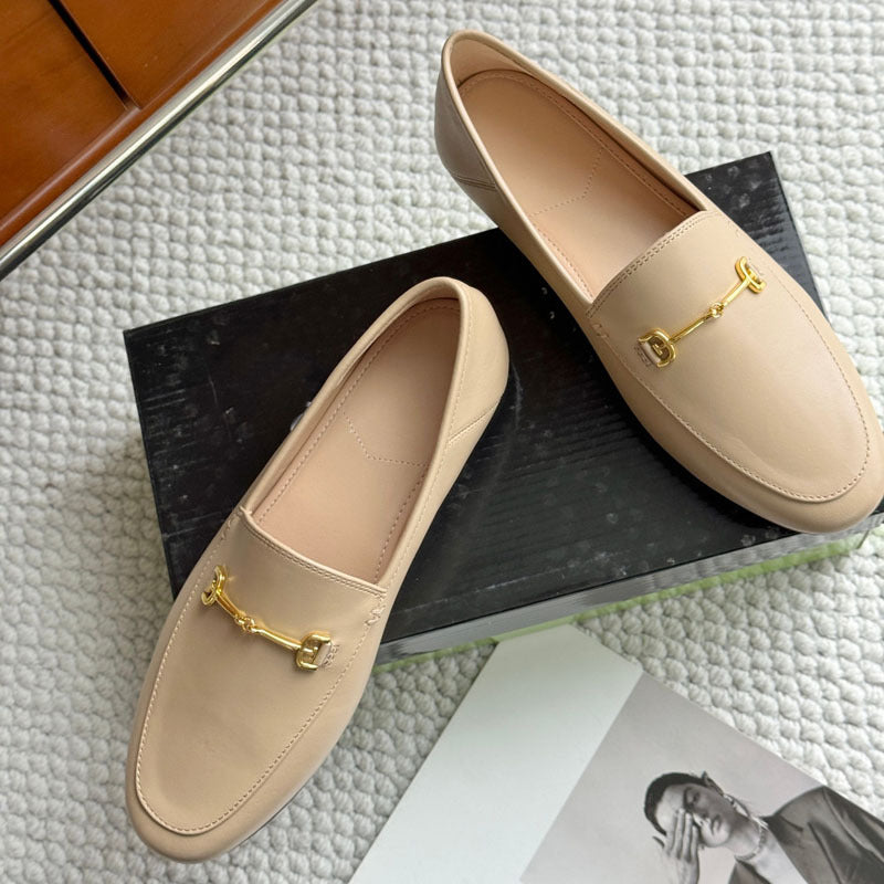 Damen Modische Mokassins mit elegantem Schnallenakzent EB