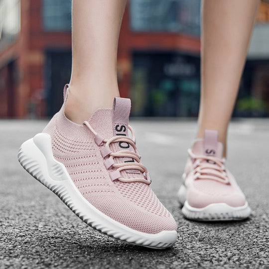 Damen Atmungsaktive Sport-Sneaker mit flexiblem Sohlenprofil EB