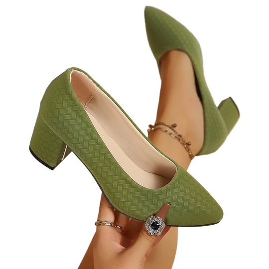 Damen Stilvolle Blockabsatz-Pumps EB