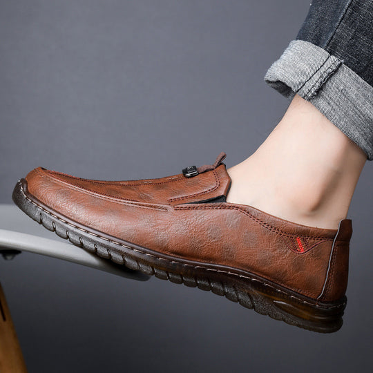 Damen elegante und bequeme Slipper aus Leder EB