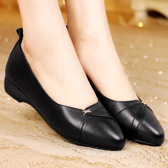 Damen bequeme Ballerinas mit modischem Riemen und elegantem Detail EB