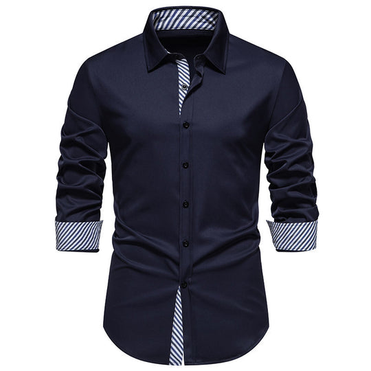 Herren LANGARMHEMD MIT MODERNEM STREIFENDESIGN EB