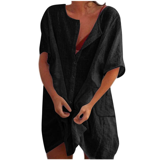 Damen lässiges Strandkleid EB