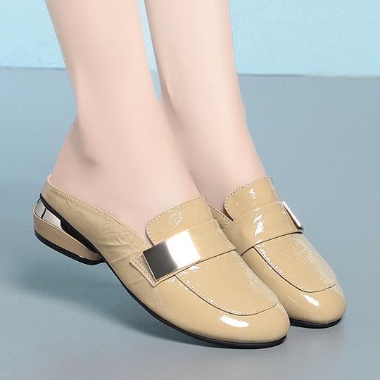 Damen Pantolette mit elegantem Schnallen-Detail und moderner Sohle EB