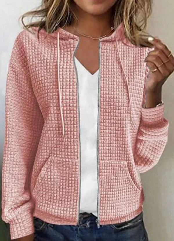 EB | Lässige Jacke mit Einfarbiger Tasche