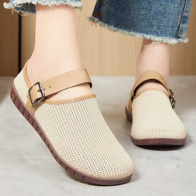 Damen Atmungsaktive Clogs mit verstellbarem Riemen EB