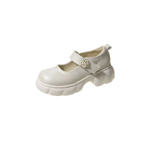 Damen modische Mary Jane Schuhe mit dekorativer Schnalle und komfortabler Sohle EB