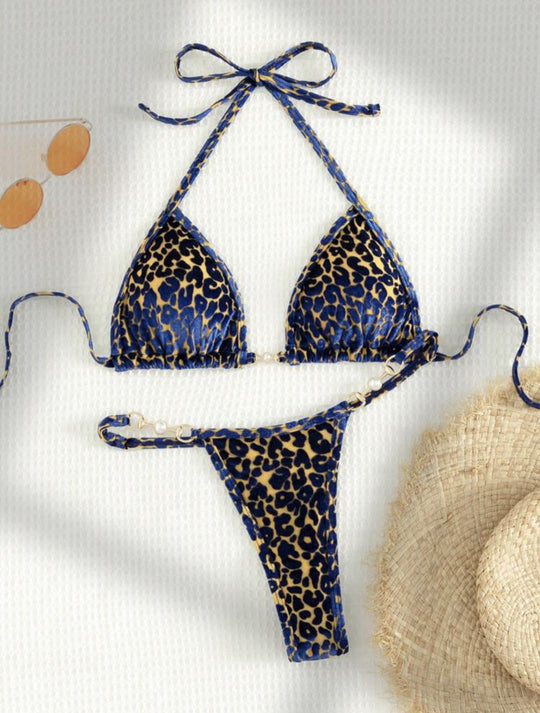 Damen Triangel-Bikini mit dekorativen Akzenten und raffiniertem Schnitt EB