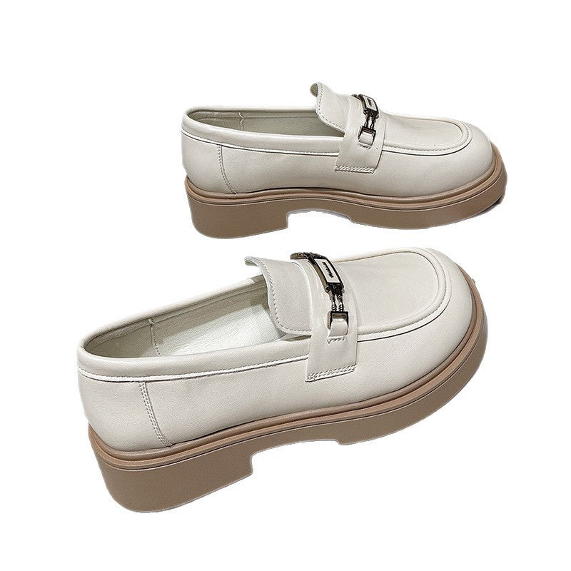 Damen Bequeme Mokassins mit modischen Schnallen-Details EB