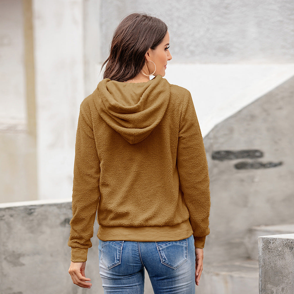 Damen kuscheliger Oversized Hoodie EB