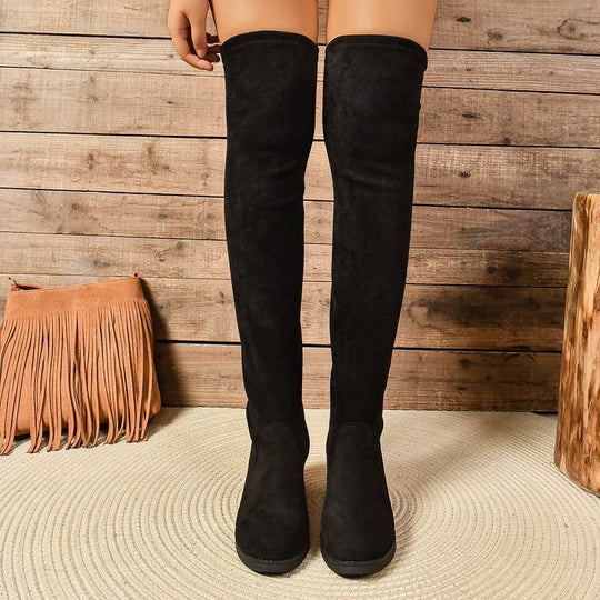 Damen Stiefel mit lässigem Raffungseffekt EB