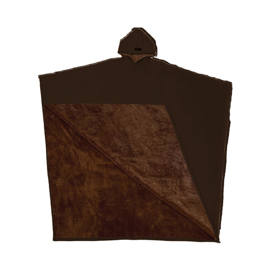 Unisex nan Kapuzen-Poncho Kuscheldecke mit weichem Futter und großzügigem Oversize-Schnitt EB