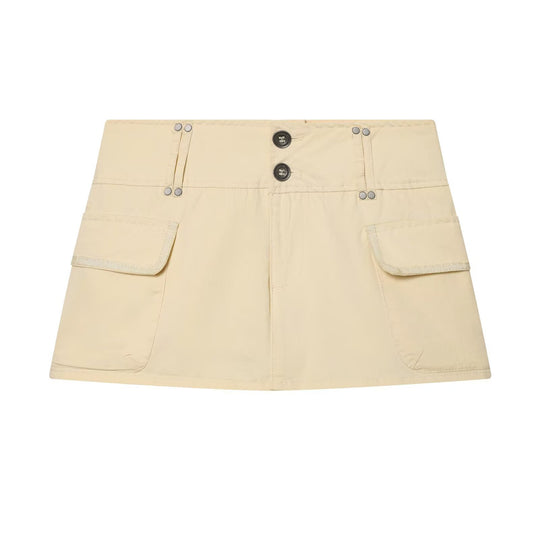 Damen Cargo-Rock mit praktischen Taschen und elastischem Bund EB