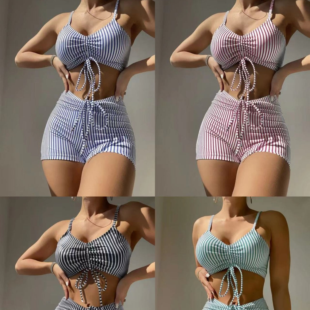 Damen Bikini-Set mit raffiniertem Schnitt und verstellbarem Bund EB