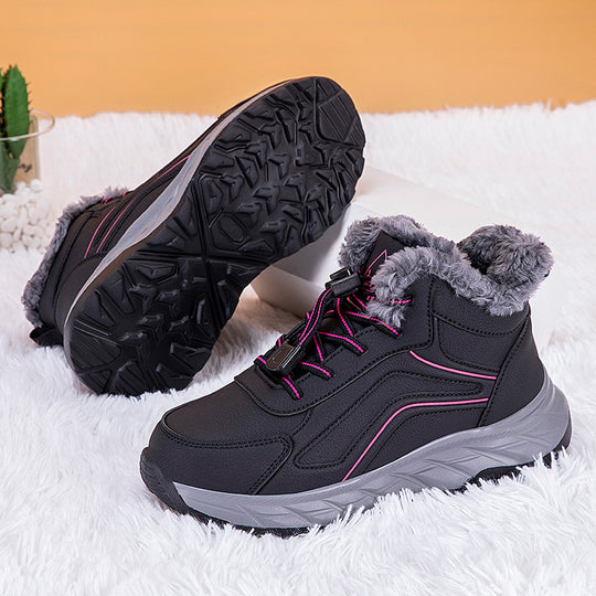 Damen Winterwanderschuhe mit isolierendem Warmfutter und rutschfester Profilsohle EB