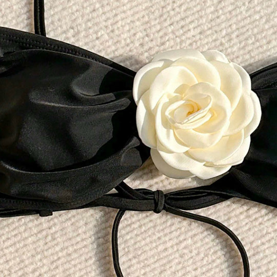 Damen Bikini-Set mit floralem Detail EB