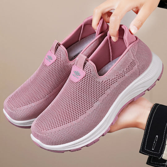 Damen Leichte und atmungsaktive Freizeitschuhe mit elastischem Einsatz EB