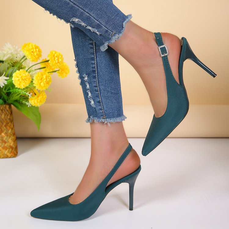 Damen Slingback-Pumps mit elegantem spitzem Zehenbereich und komfortablem Absatz EB