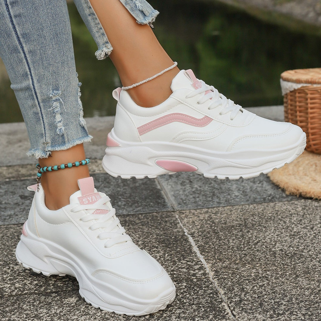 Damen Trendige Fitness-Sneaker mit gepolsterter Laufsohle EB