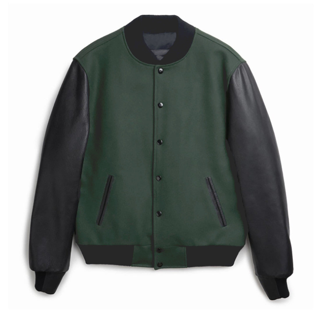 Damen trendige Baseballjacke mit ärmeln und praktischen Eingrifftaschen EB