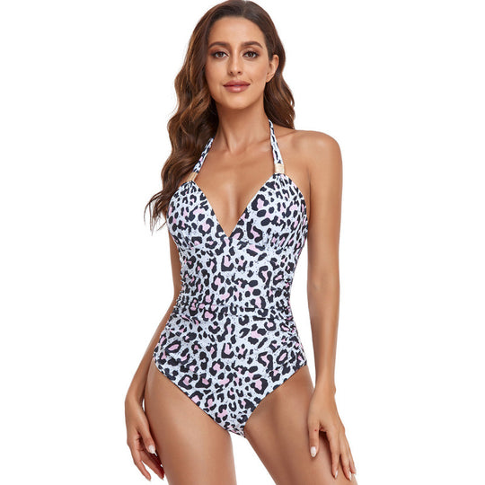 Damen Eleganter Badeanzug mit floralem Design EB