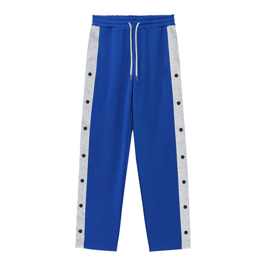 Damen Sportliche Freizeitpants mit Druckknöpfen an den Seiten EB