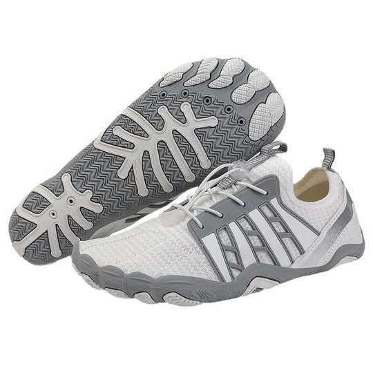 Damen Freizeit-Sneaker mit atmungsaktiver Netz-Oberfläche und flexiblem Sohlenprofil EB