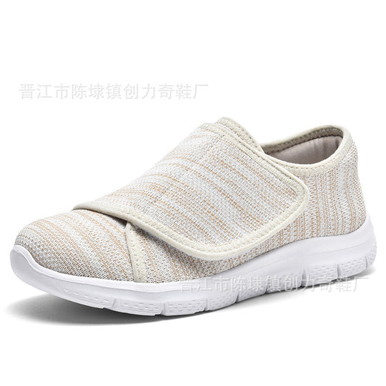 Damen Komfortable Slip-On Sneakers mit verstellbarem Klettverschluss EB