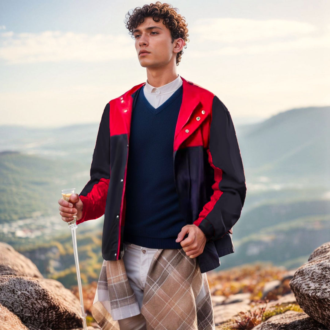 Herren leichte Hybridjacke mit praktischen Taschen und sportlichem Design EB