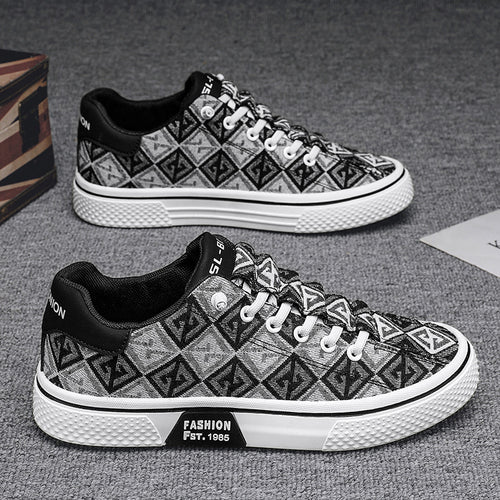 Damen modische Sneakers mit einzigartigem Muster und hohem Tragekomfort EB