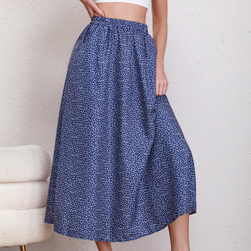 Damen Midikleid mit floralem Muster EB