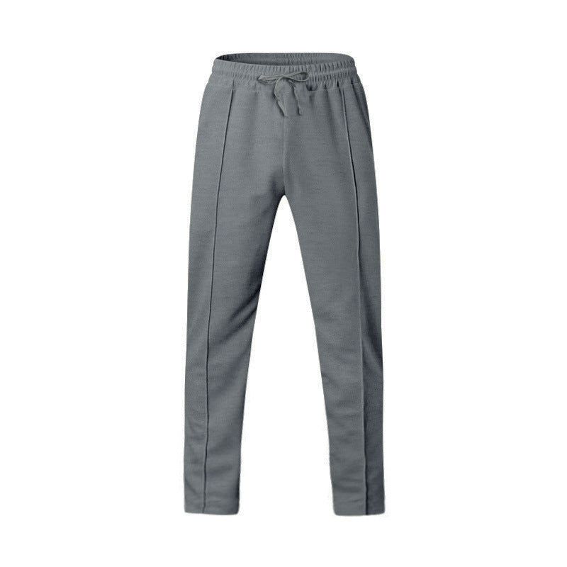 Herren nan schlanke Tapered-Jogginghose mit elastischem Tunnelzugbund, formgebender Bügelfalte und seitlichen Eingrifftaschen EB