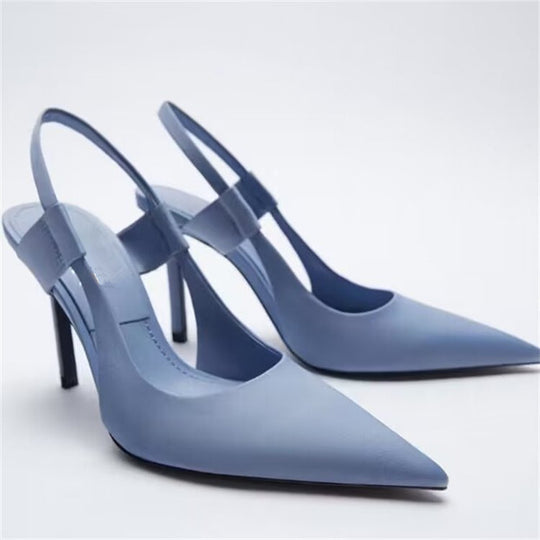 Damen Elegante Slingback-Pumps mit modischem Schnitt und hohem Absatz EB