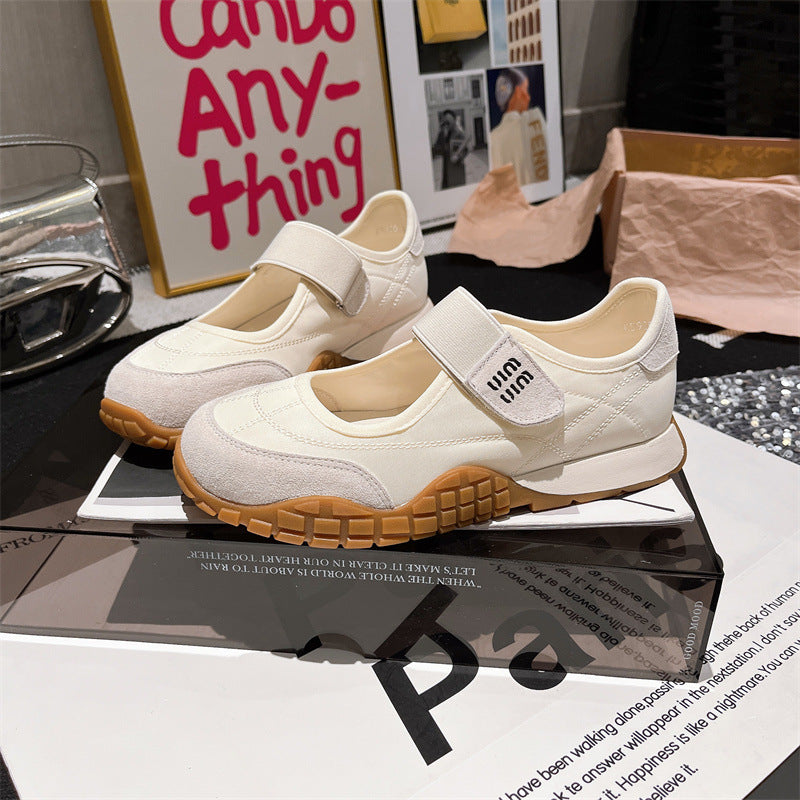 Damen Sportliche Sneaker mit praktischem Klettverschluss und bequemer Sohle EB