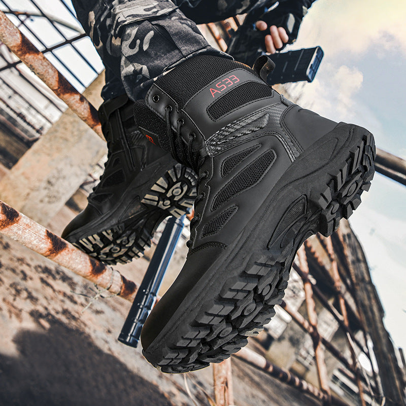 Damen High-Top Outdoor-Sicherheitsstiefel mit rutschfester Sohle und atmungsaktivem Obermaterial EB