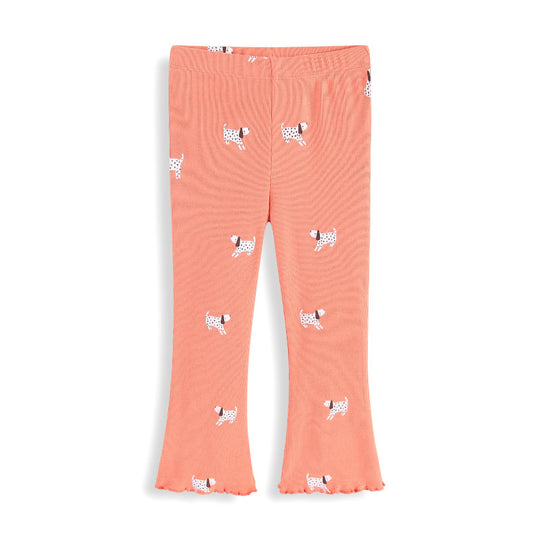 Mädchen Leggings mit fröhlichem Hunde-Muster EB