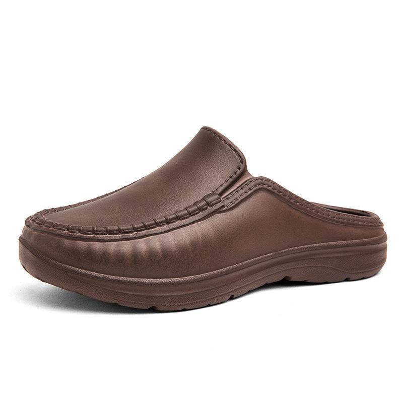 Damen Bequeme Slipper aus hochwertigem Leder EB