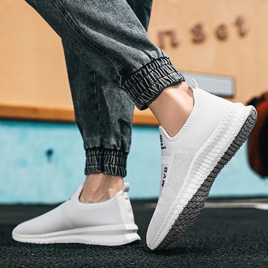 Damen Leichte Slip-On Sneakers mit atmungsaktivem Mesh-Obermaterial EB